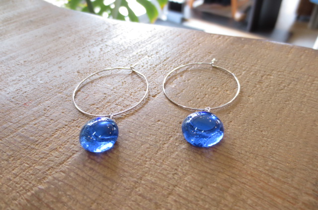 ≪SOLD OUT≫フープピアス【cona glass】4166